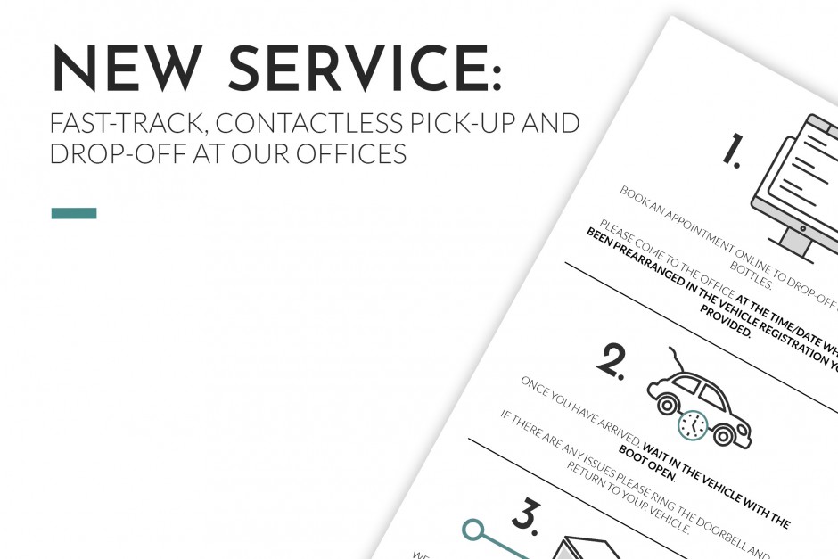 NEW SERVICE: Fast-Track, Contactless Pick-Up and Drop-Off At Our Offices