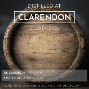 1 Clarendon 2010 Barrel / Cask in storage at Whiskybroker