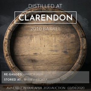 1 Clarendon 2010 Barrel / Cask in storage at Whiskybroker