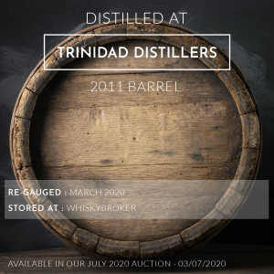 1 Trinidad Distillers 2011 Barrel / Cask in storage at Whiskybroker