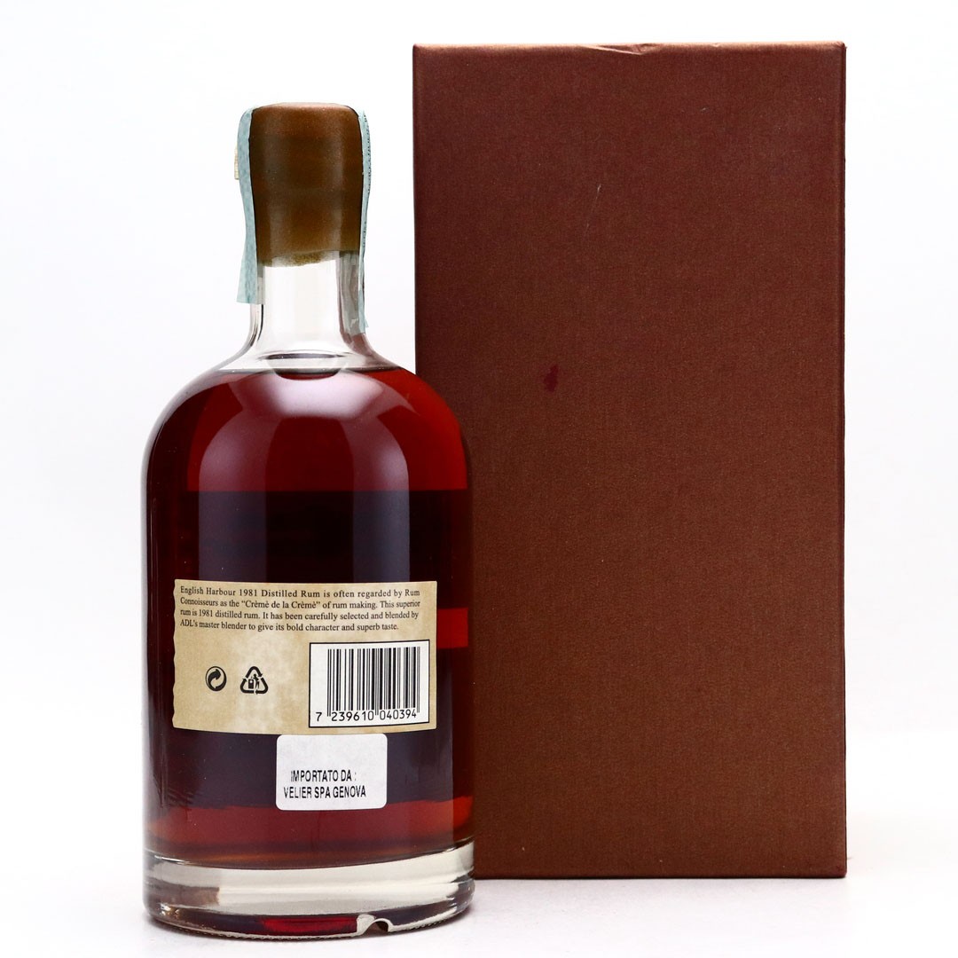 English Harbour 1981 25 Year Old Rum Auctioneer