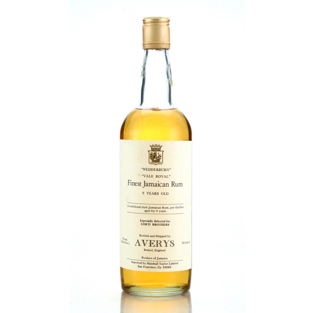 Long Pond Vale Royal 9 Year Old Averys for Corti Brothers Jamaican