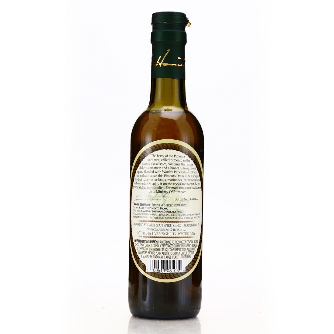 Hamilton Pimento Dram Liqueur 37.5cl / US Import Rum Auctioneer