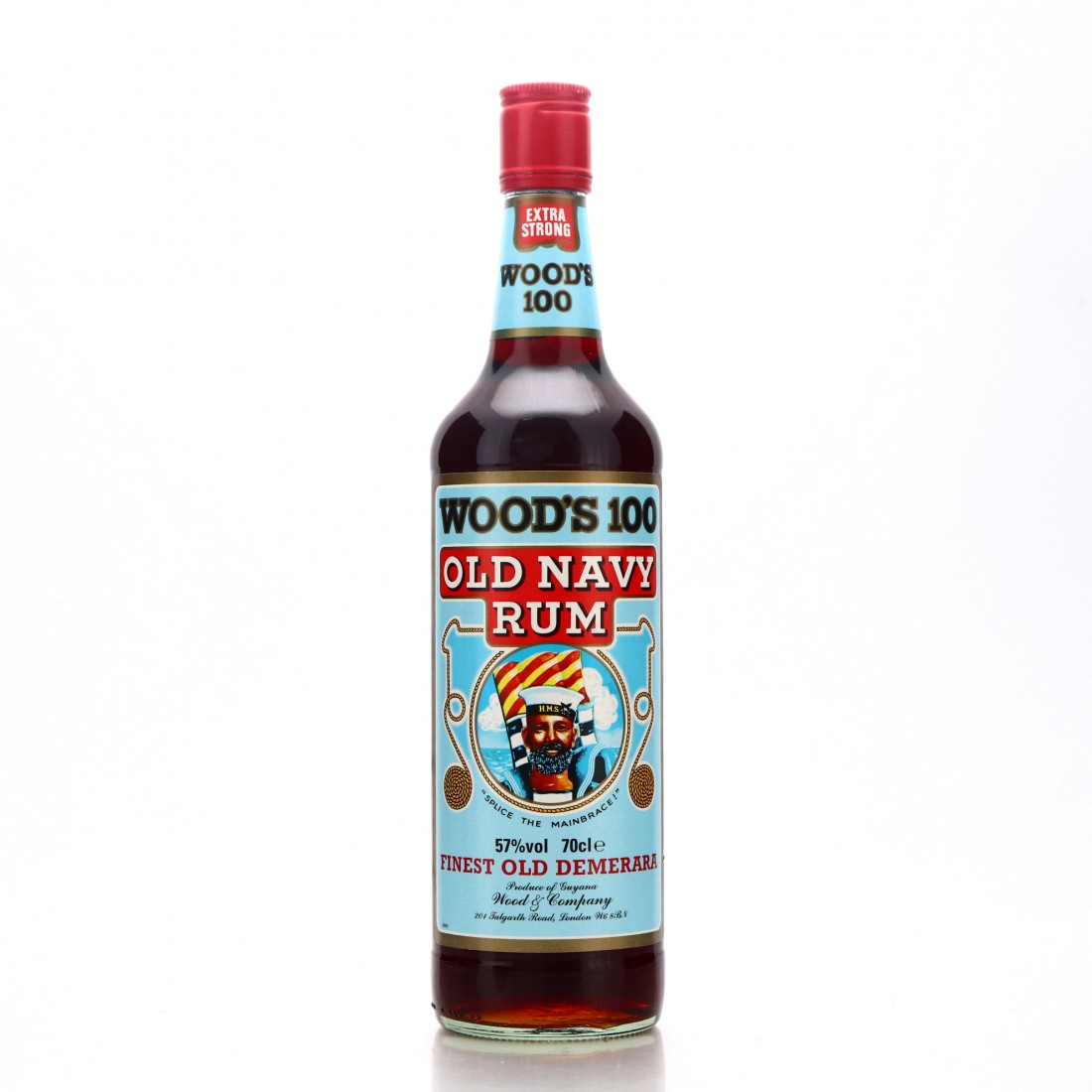 Wood's 100 Proof Old Navy Rum Rum Auctioneer