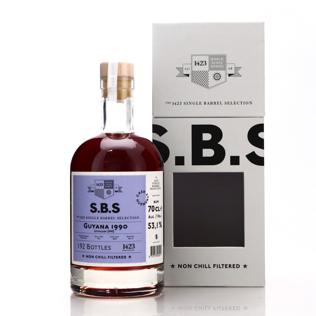 Port Mourant PM 1990 The 1423 SBS Rum Auctioneer