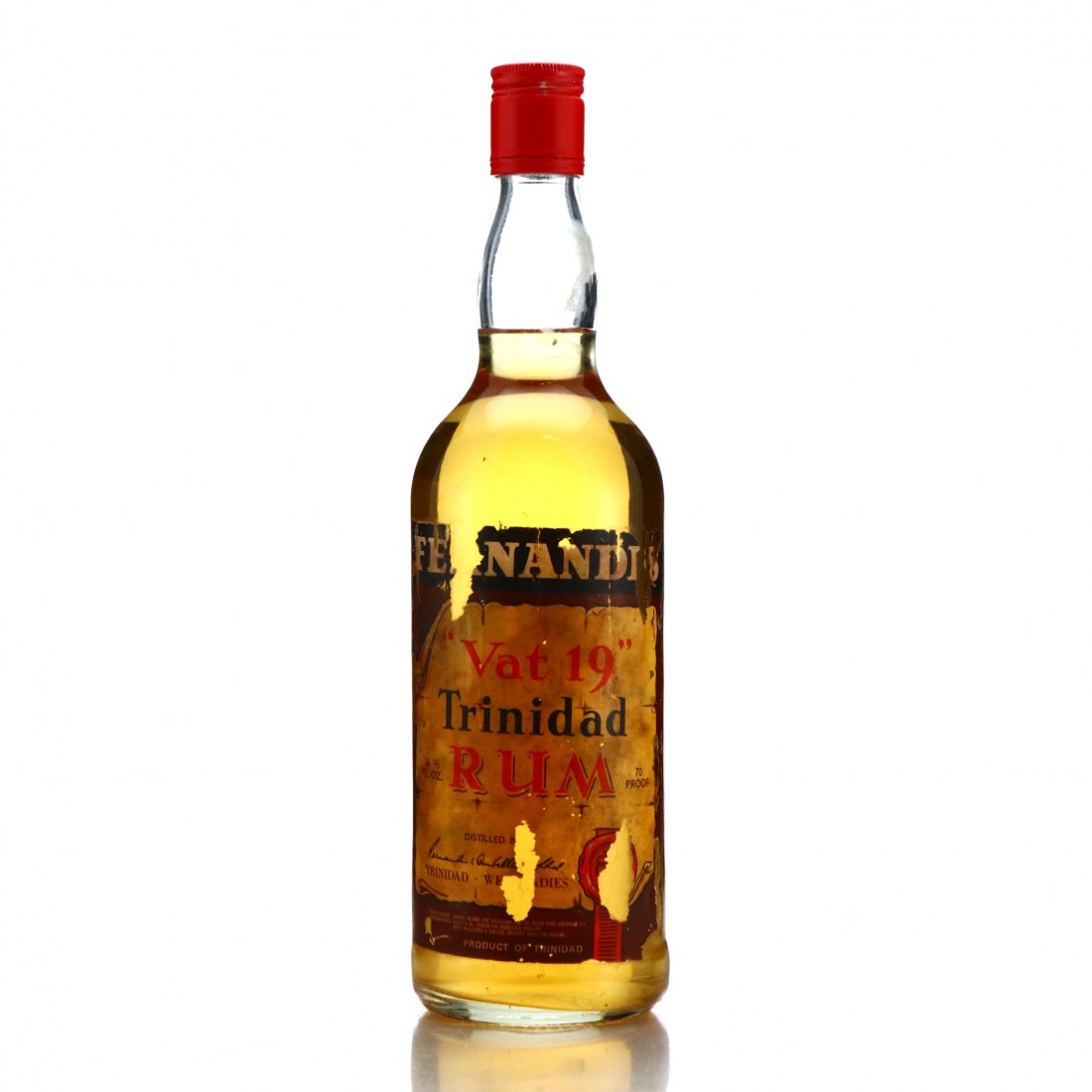 Fernandes Vat 19 Trinidad Rum 1970s Rum Auctioneer