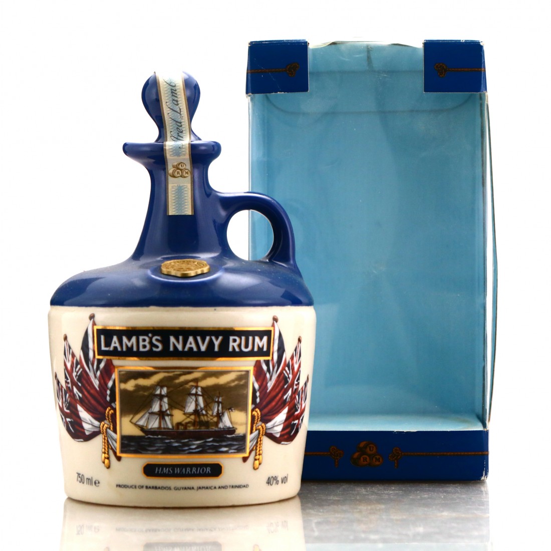 Lamb's Navy Rum Decanter 1980s / Victorian Ships Collection Rum