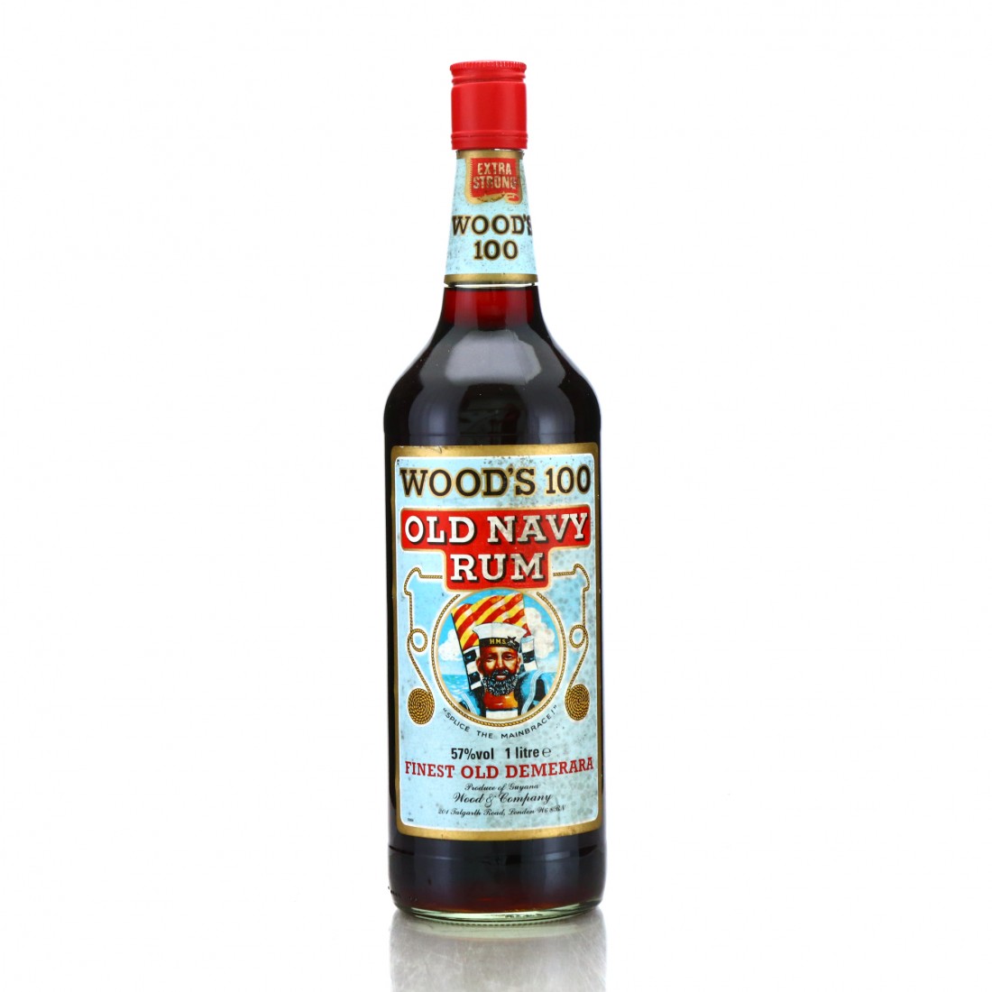Wood's 100 Proof Old Navy Rum 1 Litre Rum Auctioneer