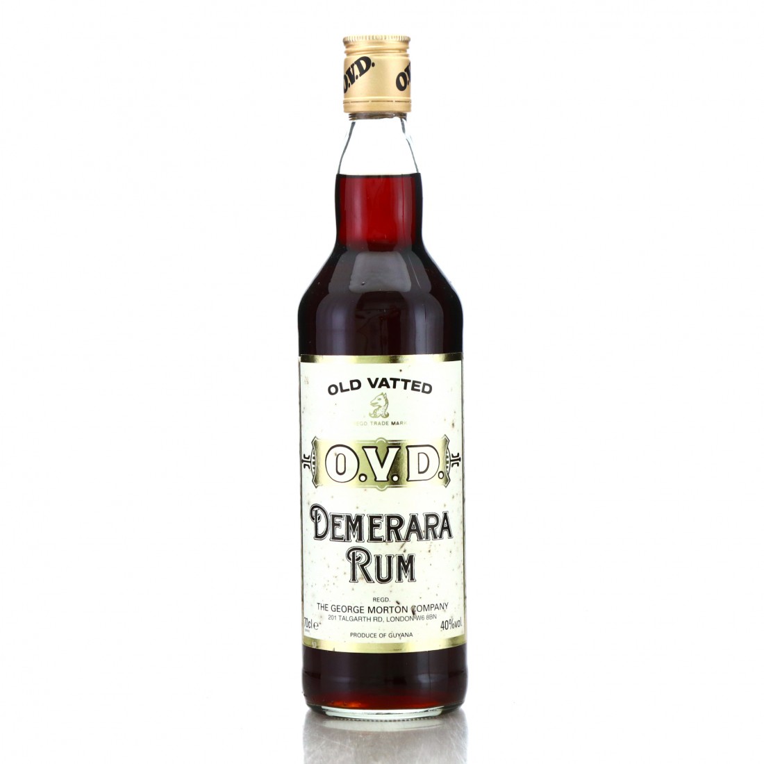 Morton 'OVD' Old Vatted Demerara Rum 1990s Rum Auctioneer
