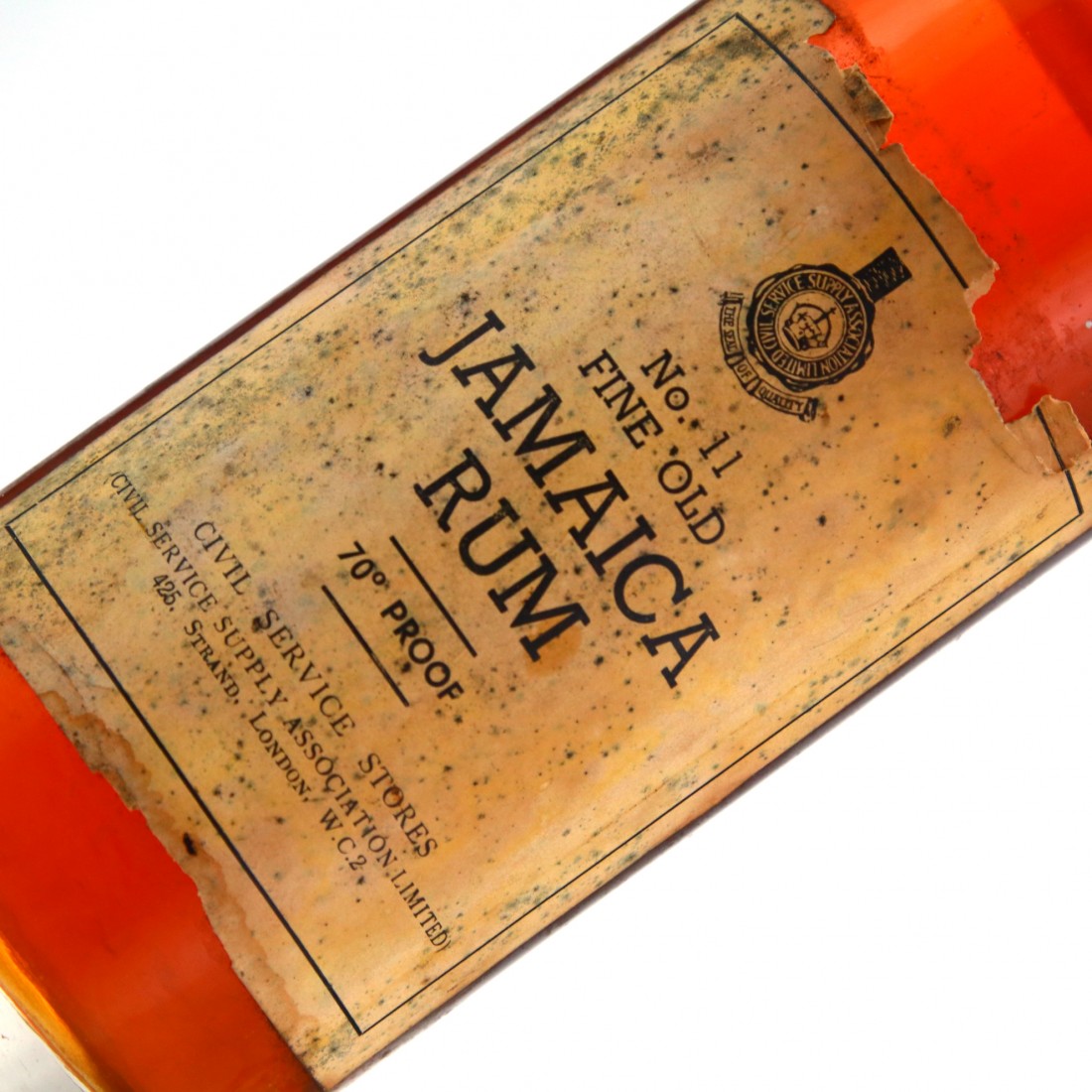 Jamaica Rum No.11 Fine Old Civil Service Supply Stores 1940s50s Rum