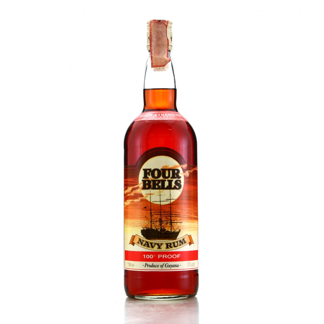 Four Bells 100 Proof Navy Rum 1 Litre Rum Auctioneer