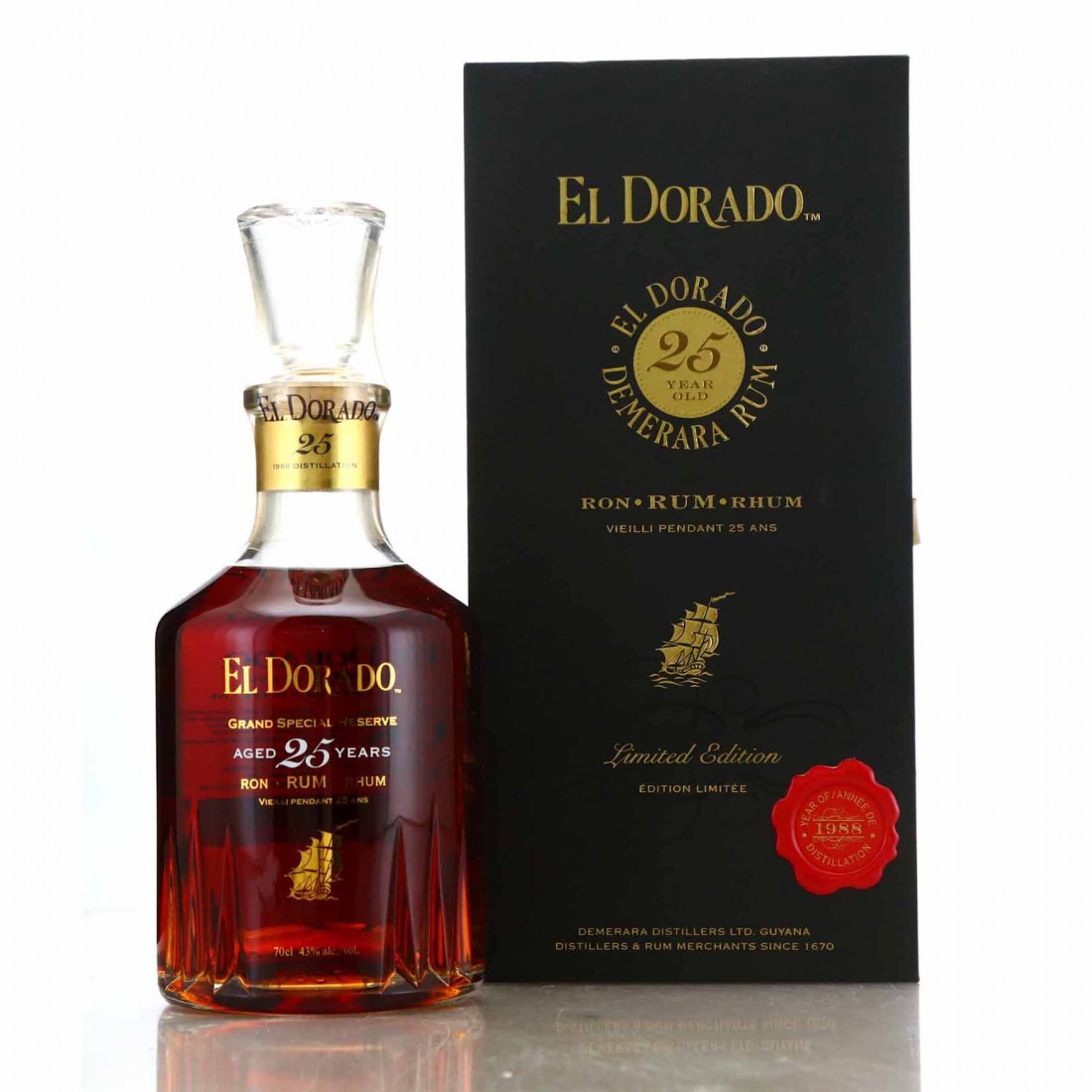 El Dorado 25 Year Old Grand Special Reserve El Dorado 1988 25 Year Old Grand Special Reserve | Rum Auctioneer