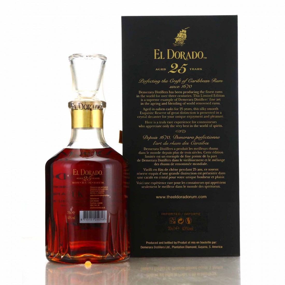 El Dorado 25 Year Old Grand Special Reserve El Dorado 1988 25 Year Old Grand Special Reserve | Rum Auctioneer