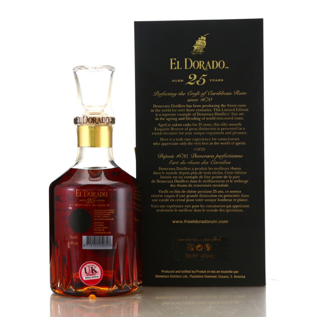 El Dorado 25 Year Old Grand Special Reserve El Dorado 1988 25 Year Old Grand Special Reserve | Rum Auctioneer