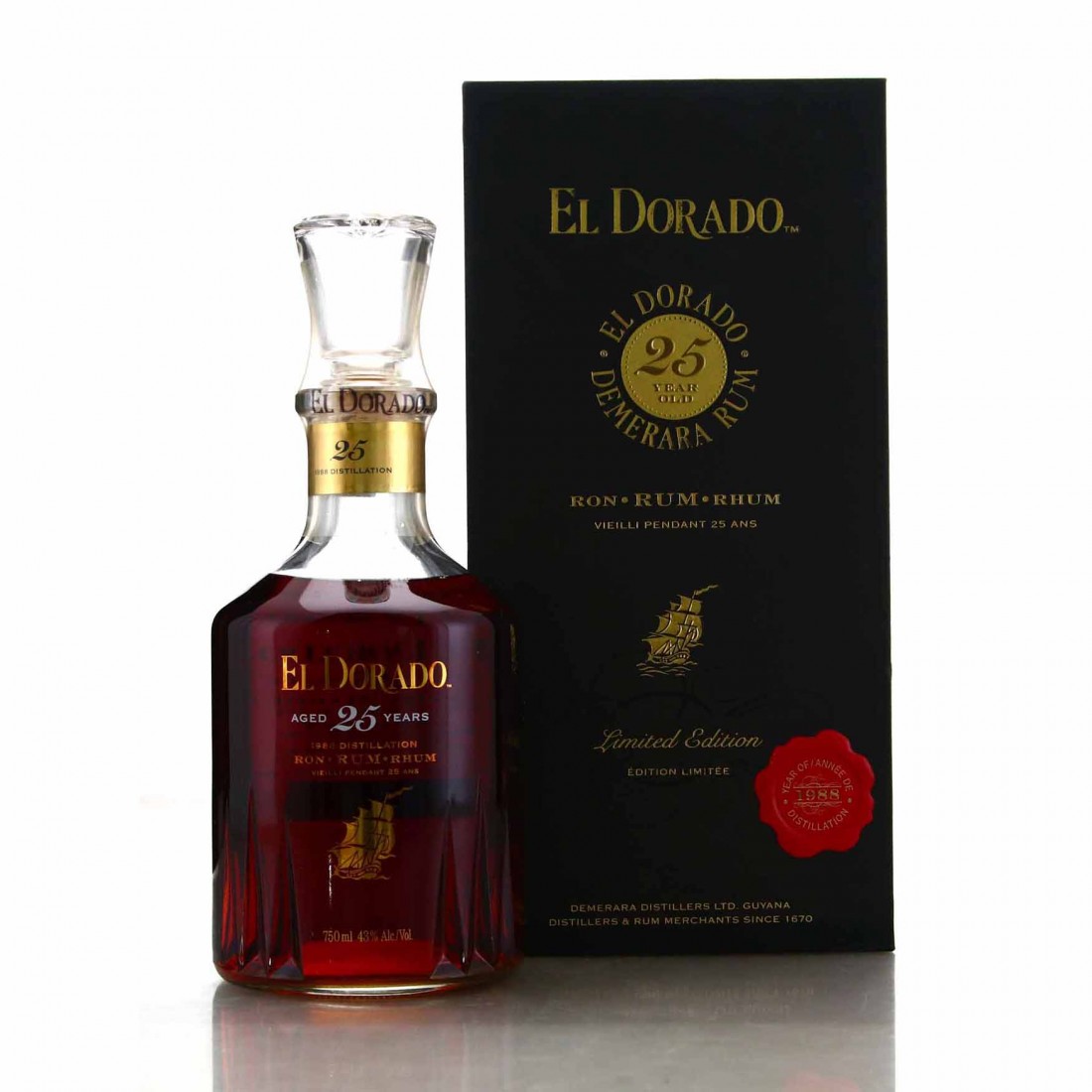 El Dorado 25 Year Old Grand Special Reserve El Dorado 1988 25 Year Old Grand Special Reserve | Rum Auctioneer