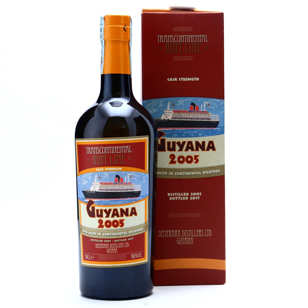 Guyana Rum 2005 Transcontinental Rum Line Cask Strength Rum Auctioneer
