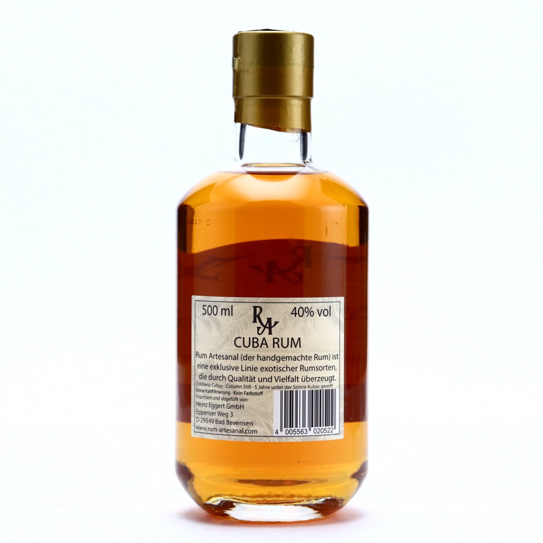 Cuba Rum 5 Year Old Rum Artesanal 50cl Rum Auctioneer