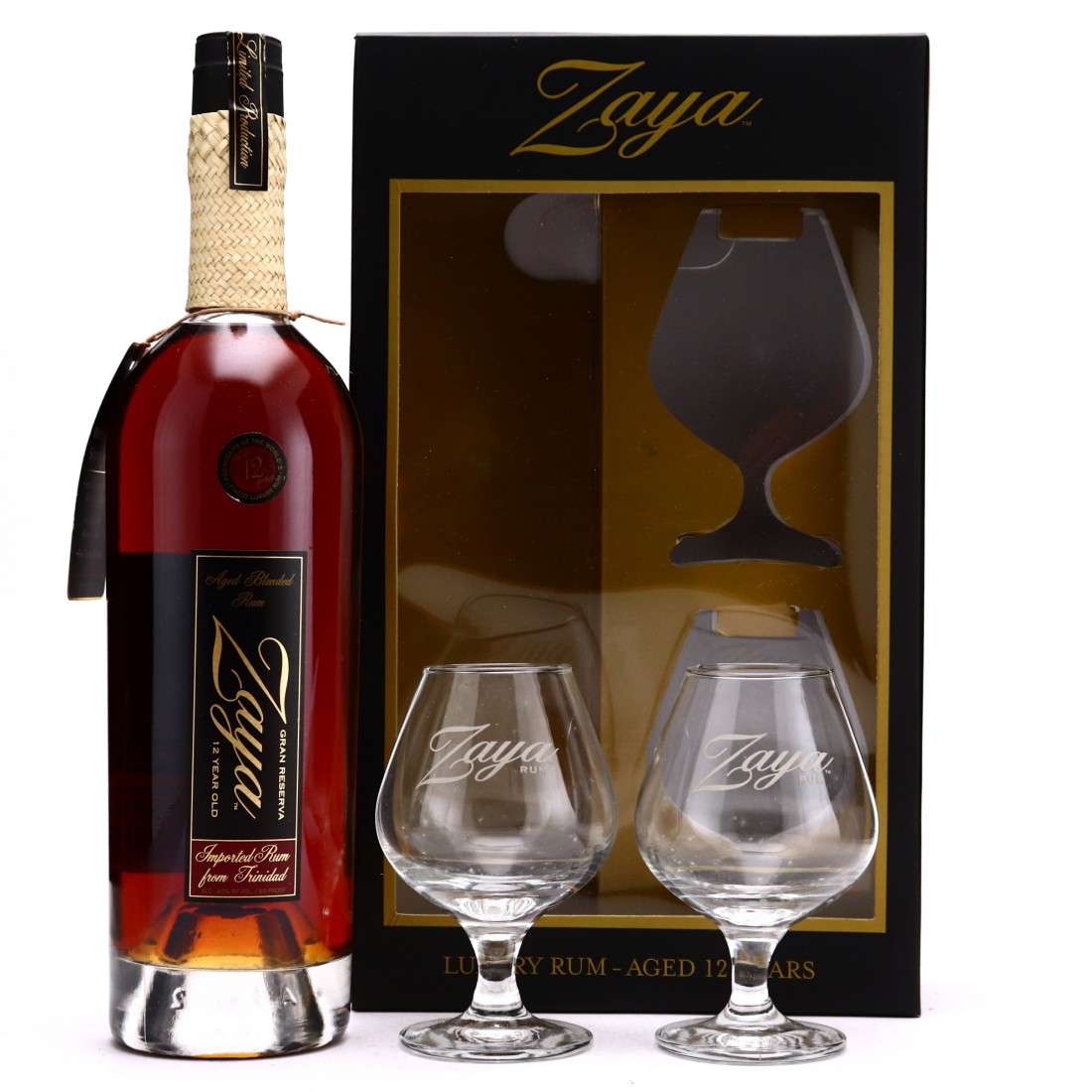 Zaya 12 Year Old Gran Reserva Gift Pack 75cl / US Import Rum Auctioneer