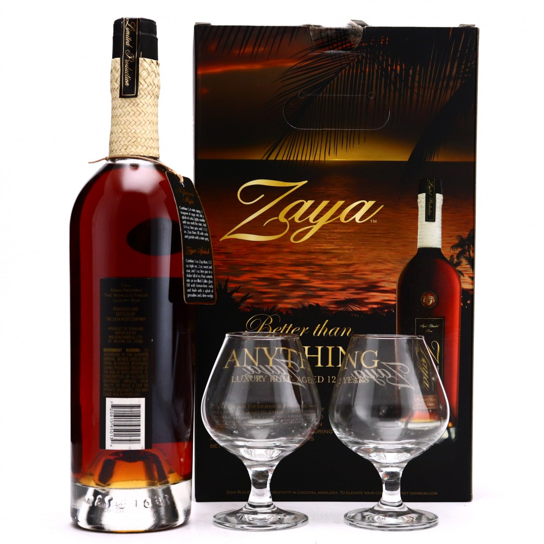 Zaya 12 Year Old Gran Reserva Gift Pack 75cl / US Import Rum Auctioneer