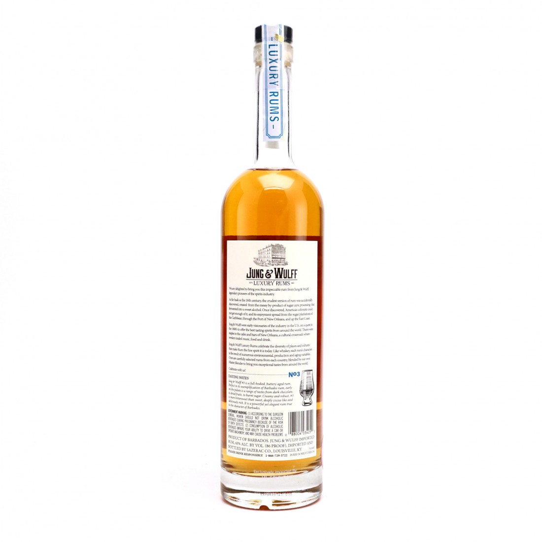 Barbados Rum Jung and Wulff Luxury Rum No.3 / 2020 Release Rum Auctioneer