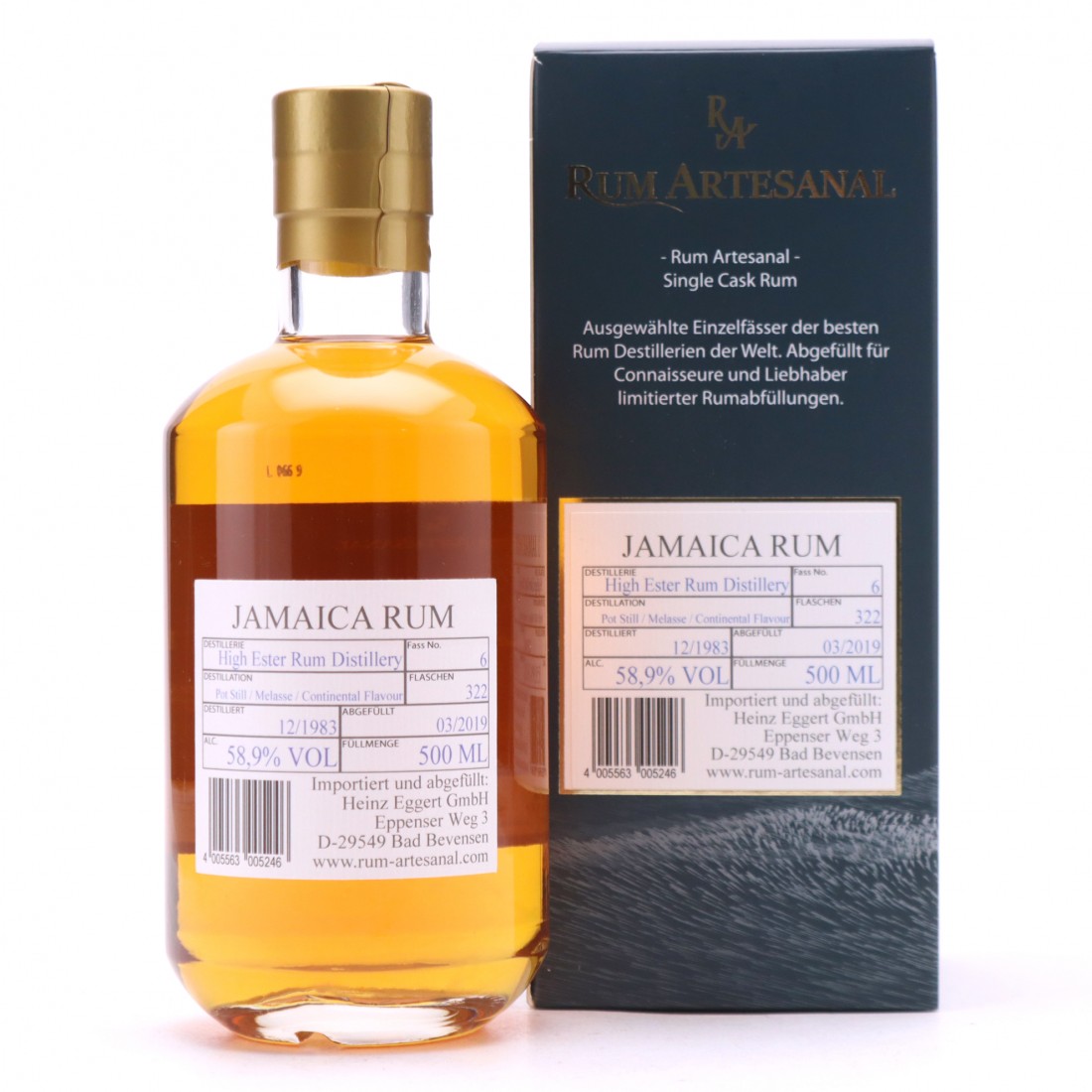 Hampden 'High Ester' 1983 Rum Artesanal 50cl Rum Auctioneer