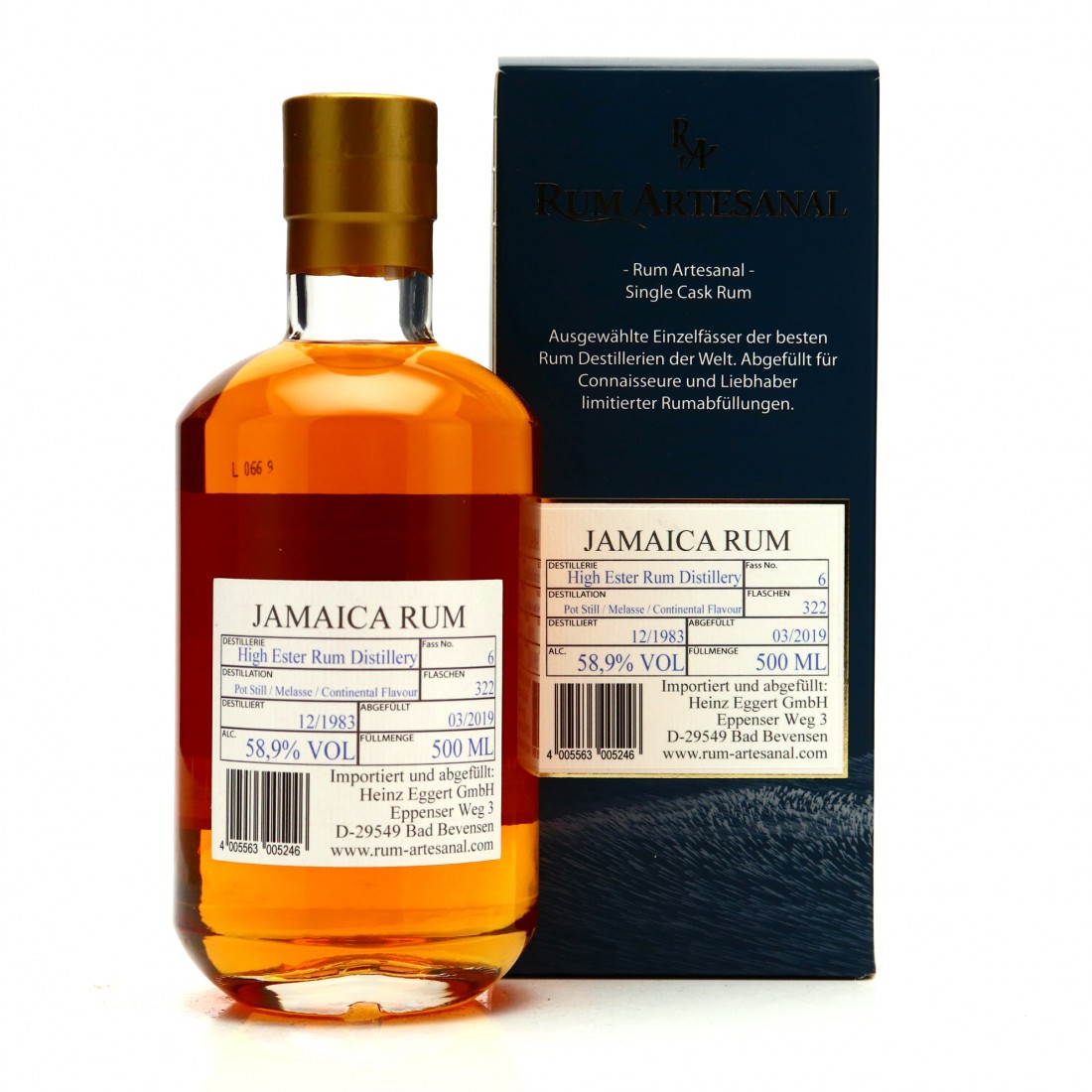 Hampden 'High Ester' 1983 Rum Artesanal 50cl Rum Auctioneer