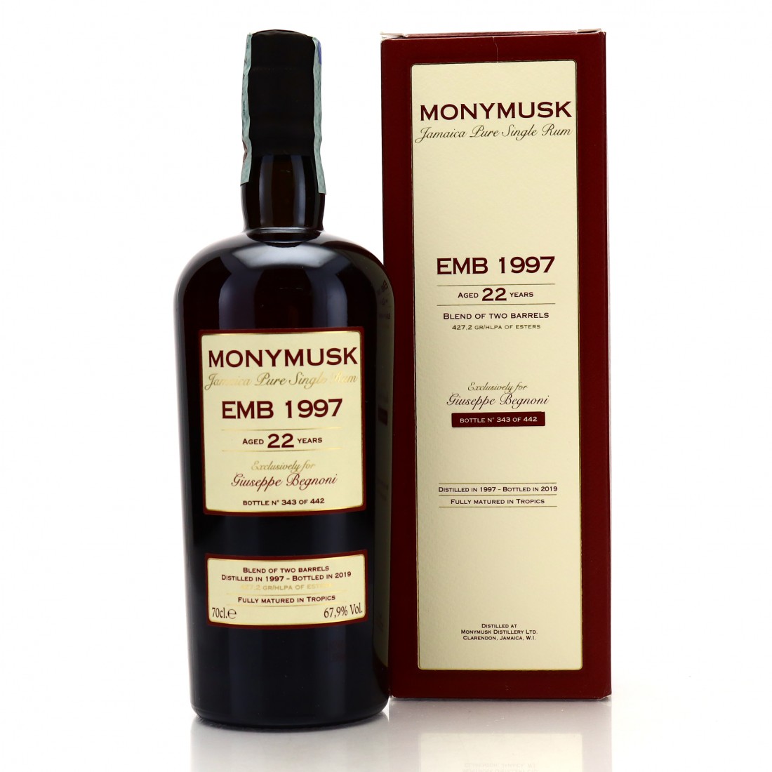 Monymusk EMB 1997 Velier 22 Year Old / Giuseppe Begnoni Rum Auctioneer