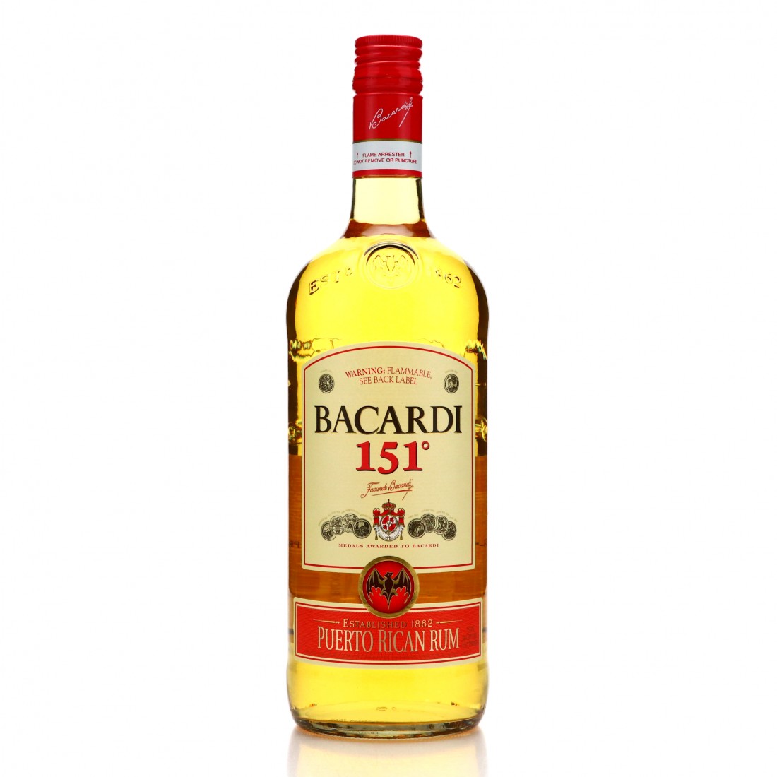Bacardi 151 Proof 1 Litre / US Import Rum Auctioneer