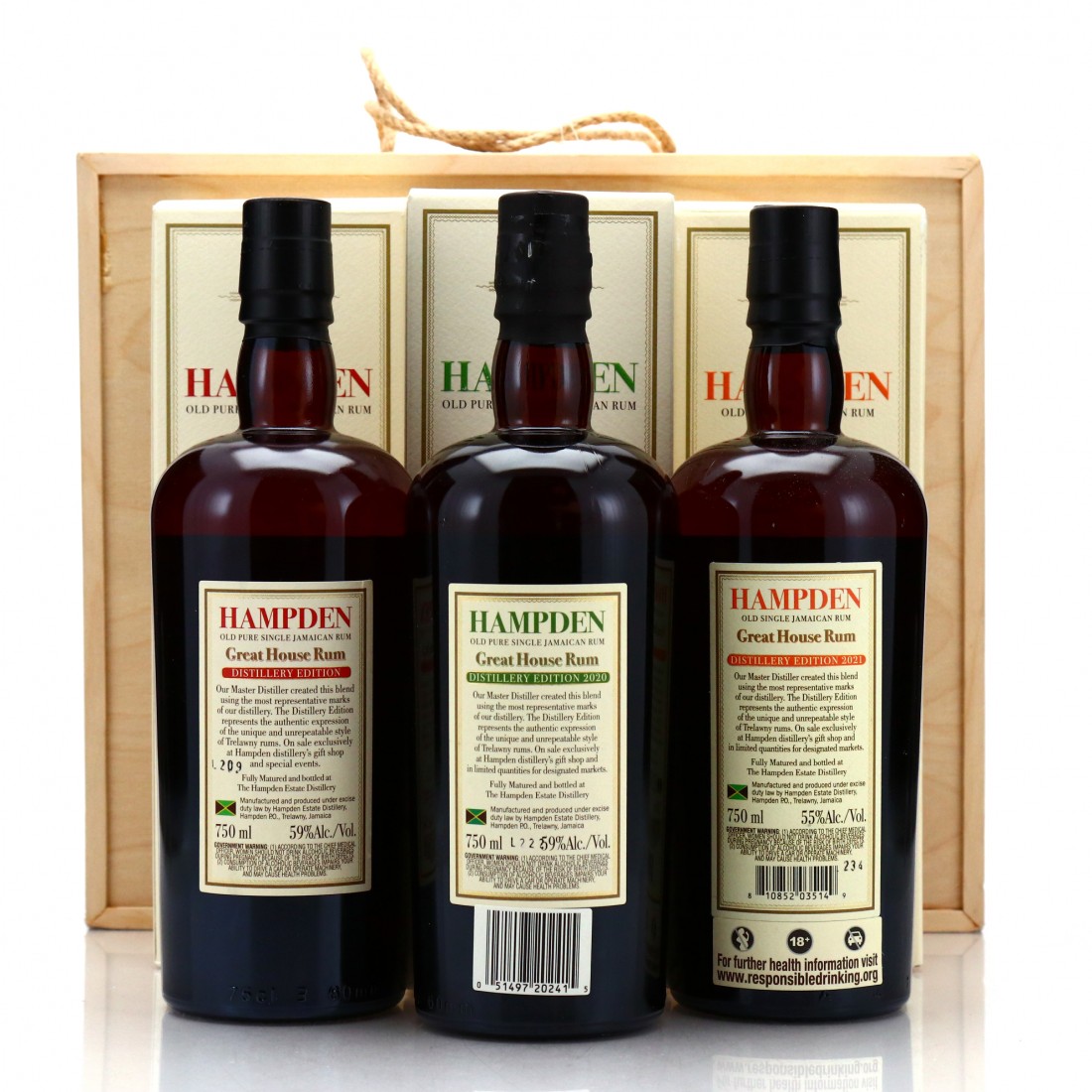 Hampden Great House 2019, 2020 & 2021 Box Set / Distillery Shop Rum
