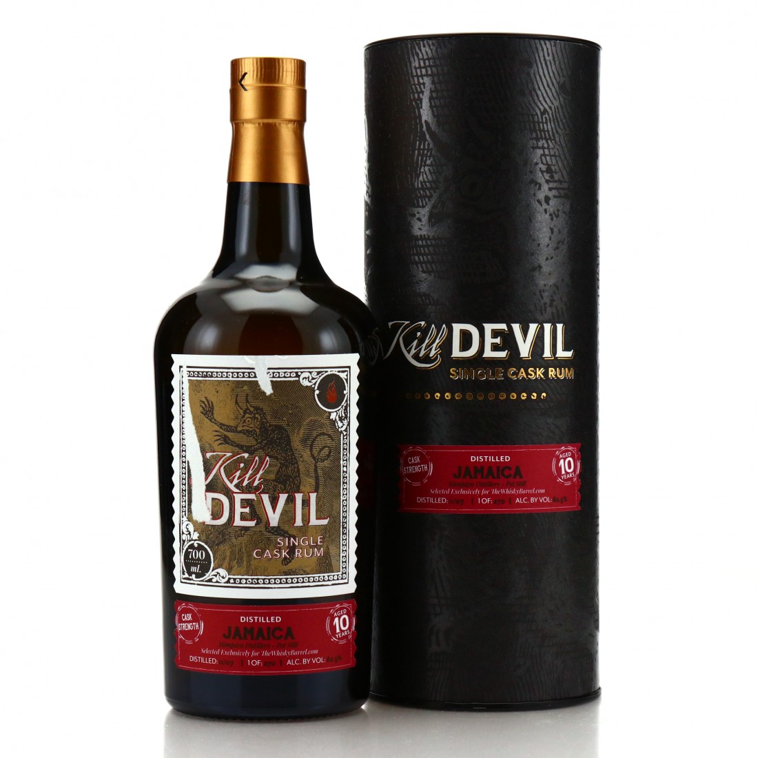 Hampden 2007 Kill Devil 10 Year Old Cask Strength 62.5 / TWB Rum