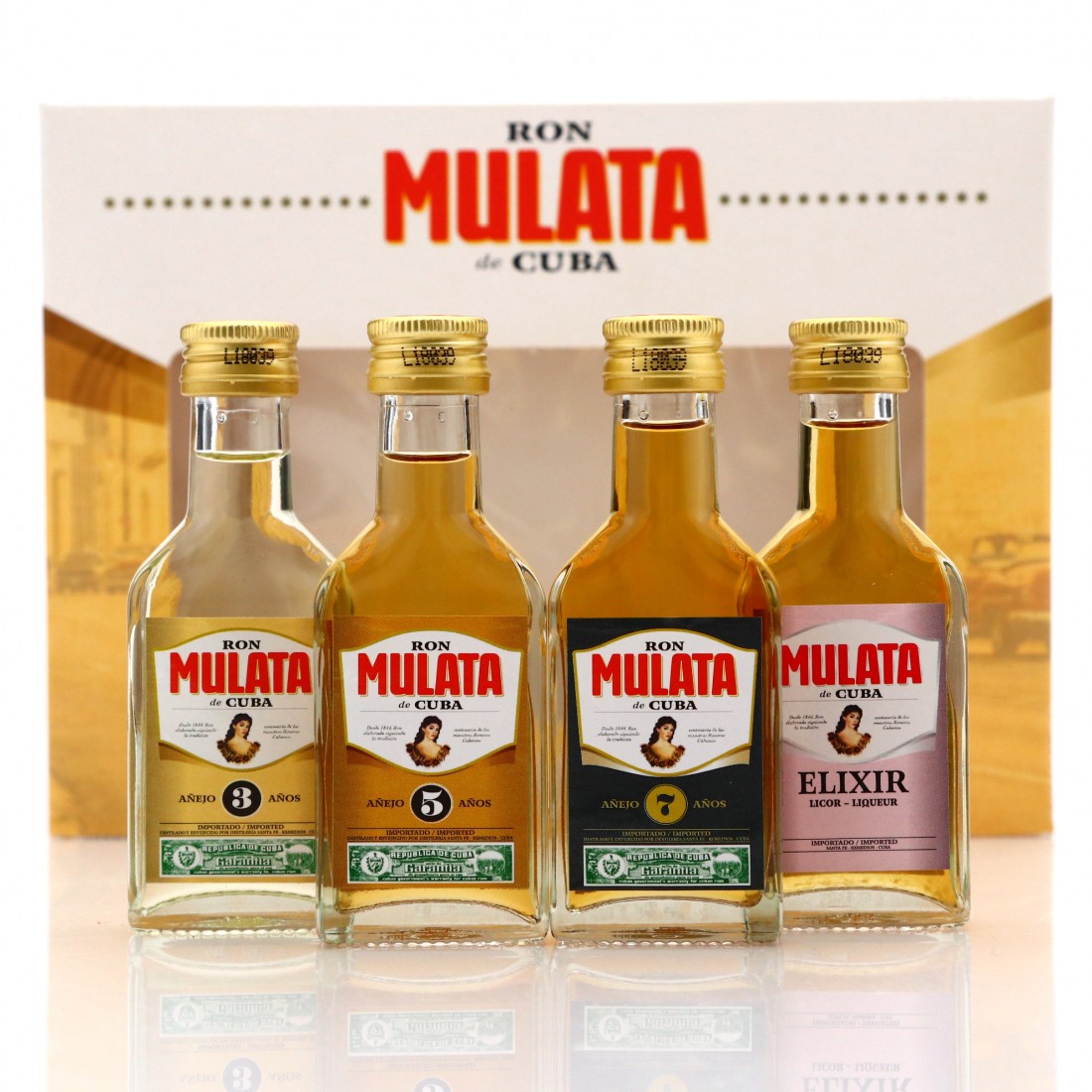 Ron Mulata de Cuba Miniature 4 x 4cl Rum Auctioneer