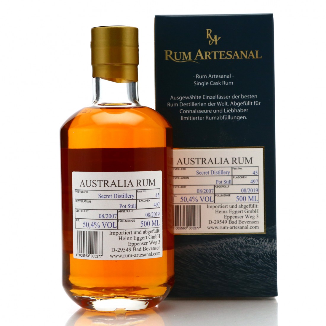 Australia Rum 2007 Rum Artesanal 50cl Rum Auctioneer