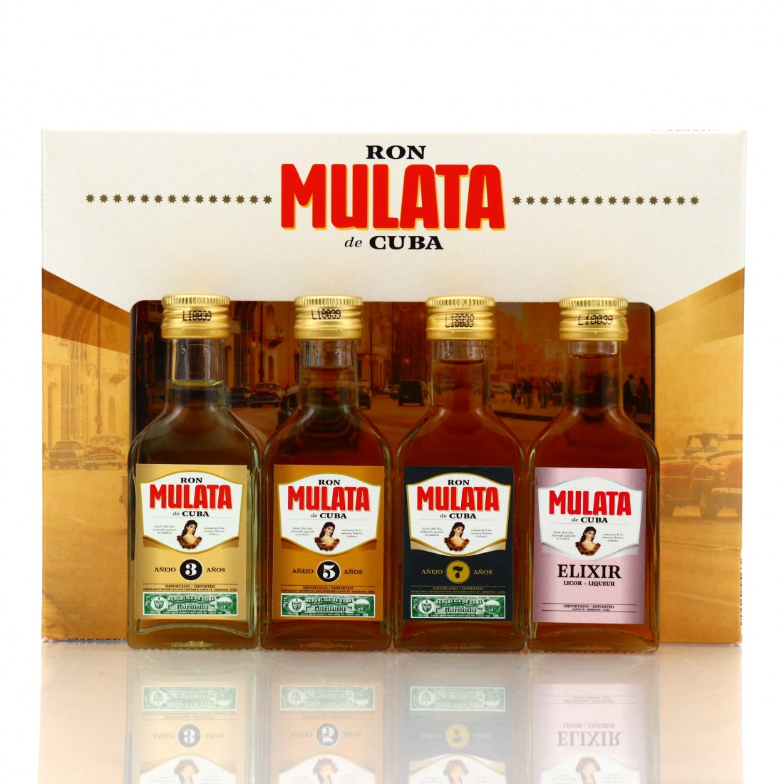 Ron Mulata de Cuba Miniature 4 x 4cl Rum Auctioneer