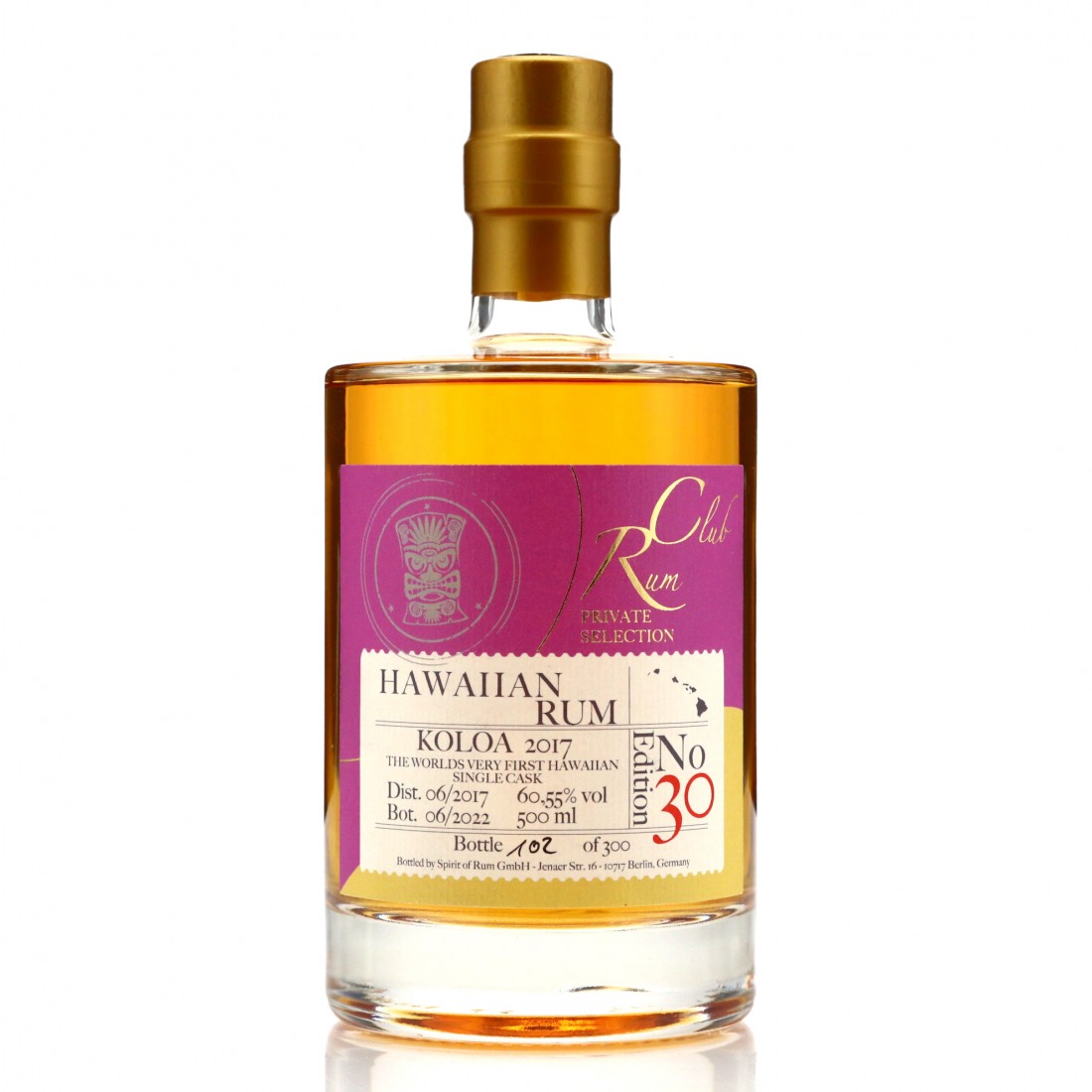 Koloa 2017 Rum Club Private Selection 50cl / Edition No.30 Rum Auctioneer