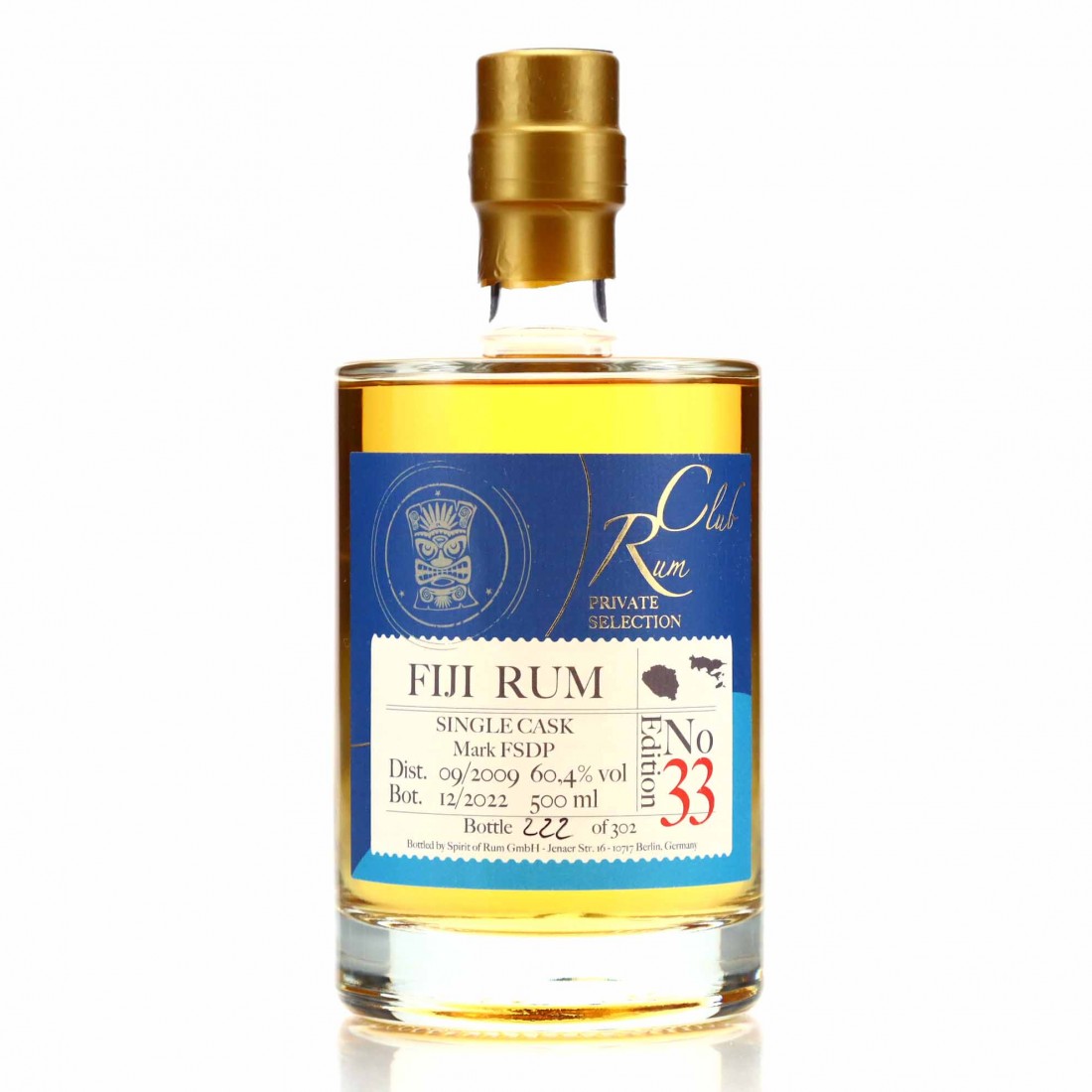 Fiji FSDP 2009 Rum Club Private Selection Edition 33 50cl Rum Auctioneer
