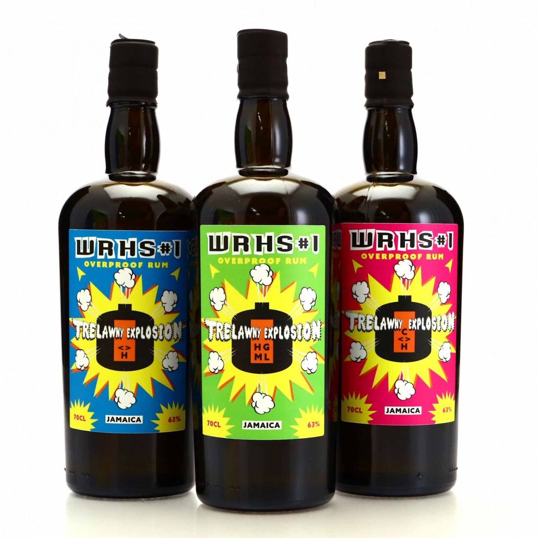 Hampden Warehouse 1 Trelawny Explosion Box Set 3 x 70cl Rum Auctioneer