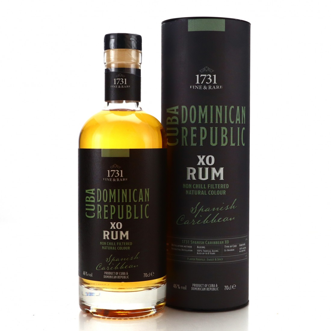 Spanish Caribbean Rum 8 Year Old 1731 Fine and Rare XO Rum Auctioneer