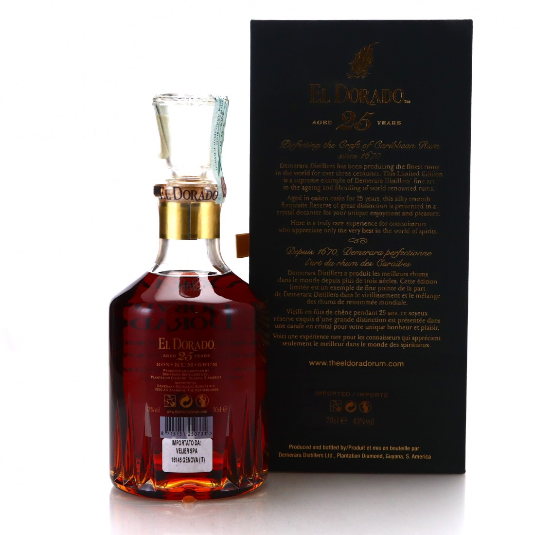 El Dorado 25 Year Old Grand Special Reserve El Dorado 1988 25 Year Old Grand Special Reserve | Rum Auctioneer