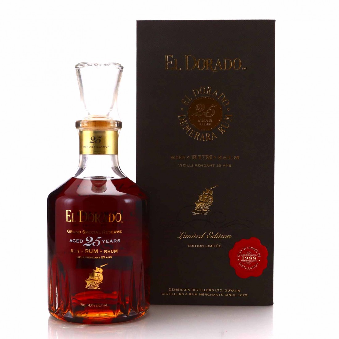 El Dorado 25 Year Old Grand Special Reserve El Dorado 1988 25 Year Old Grand Special Reserve | Rum Auctioneer
