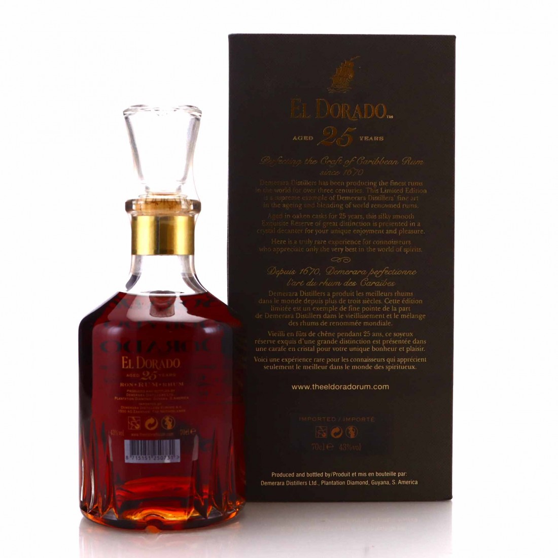 El Dorado 25 Year Old Grand Special Reserve El Dorado 1988 25 Year Old Grand Special Reserve | Rum Auctioneer