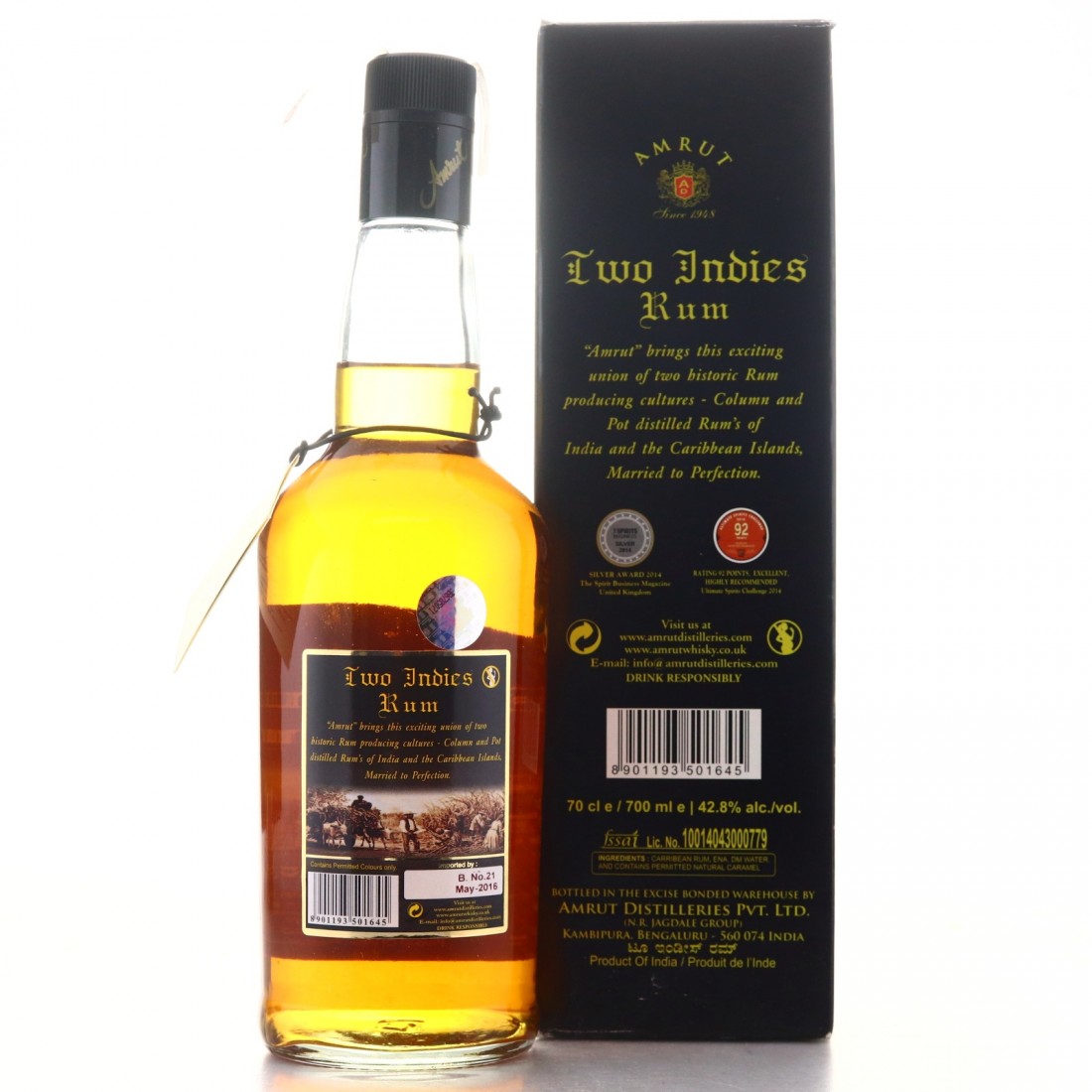 Amrut Two Indies Rum Rum Auctioneer