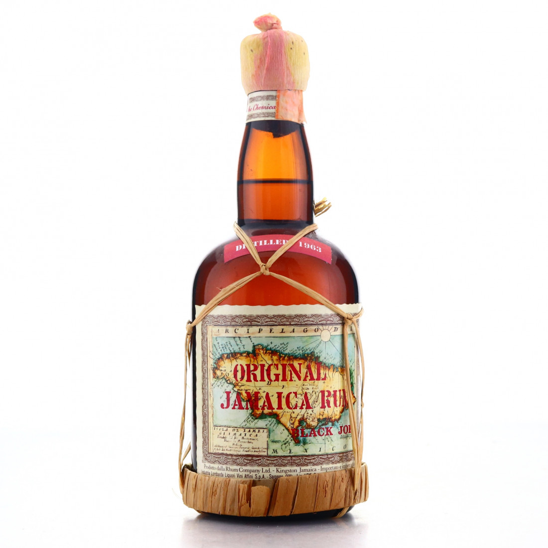 Black Joe Original Jamaica Rum 1970s / ILLVA Import Rum Auctioneer