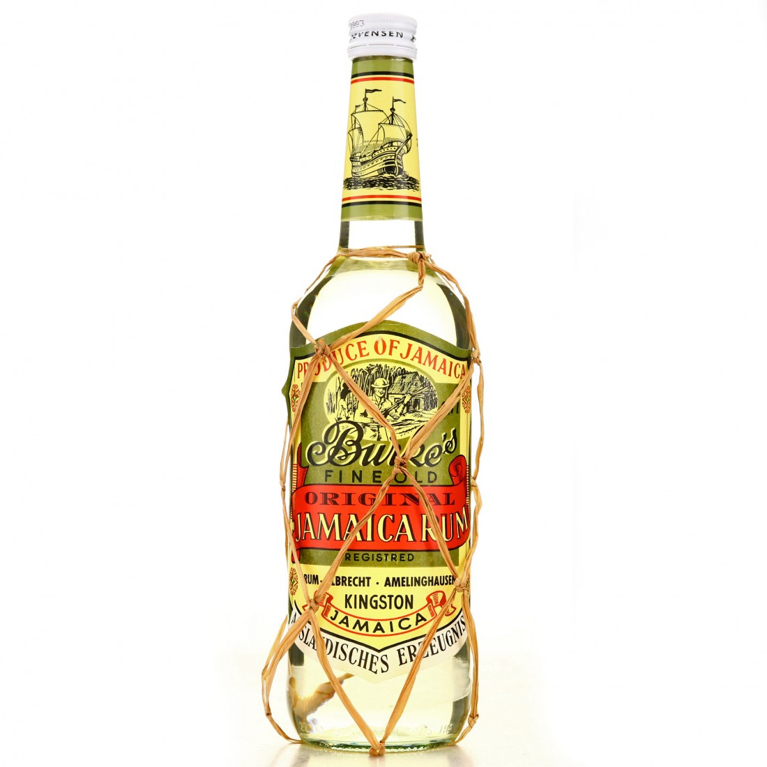 Burke's Fine Old Jamaica Rum Rum Auctioneer